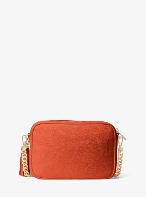 Damske Crossbody Kabelka Michael Kors Ginny Leather Oranžové Hnede - Kabelky Michael Kors Obchod | PNZUX-0932